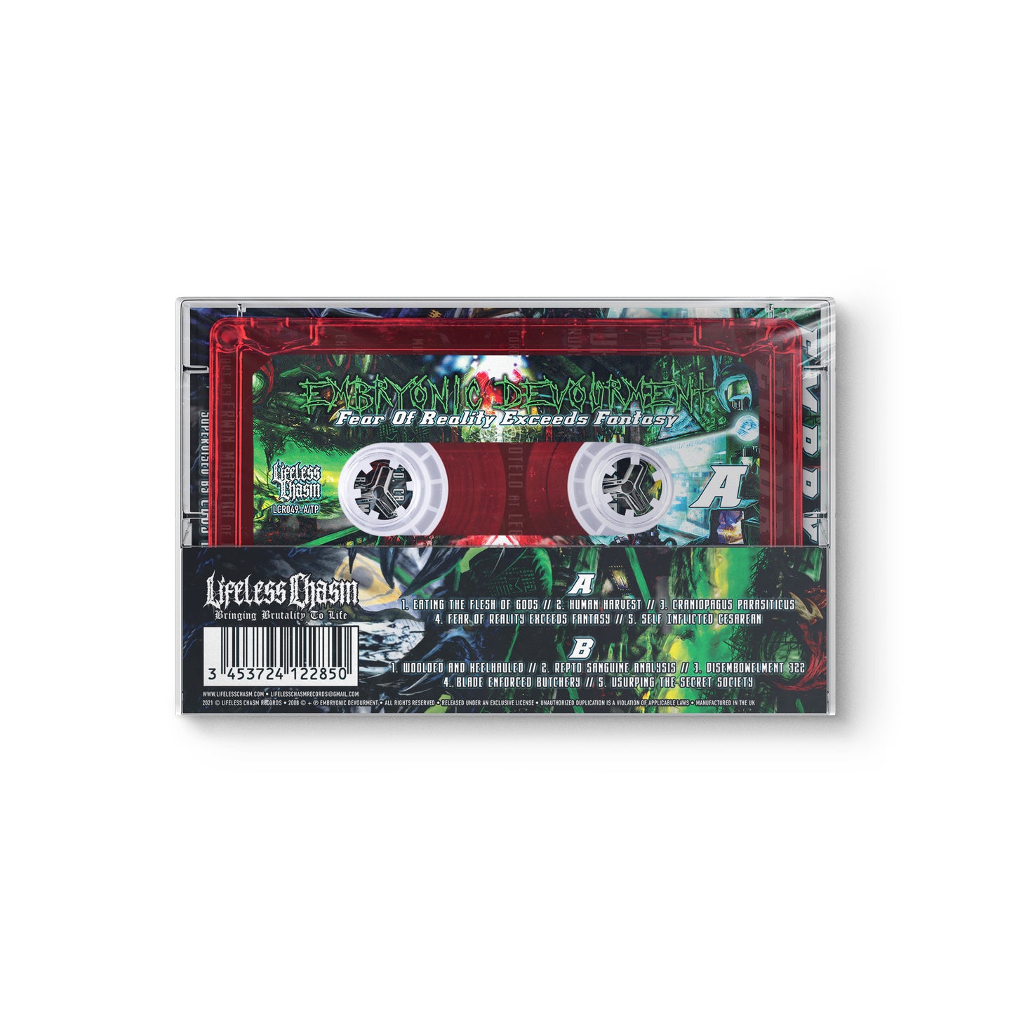 Embryonic Devourment "Fear Of Reality Exceeds Fantasy" CASSETTE